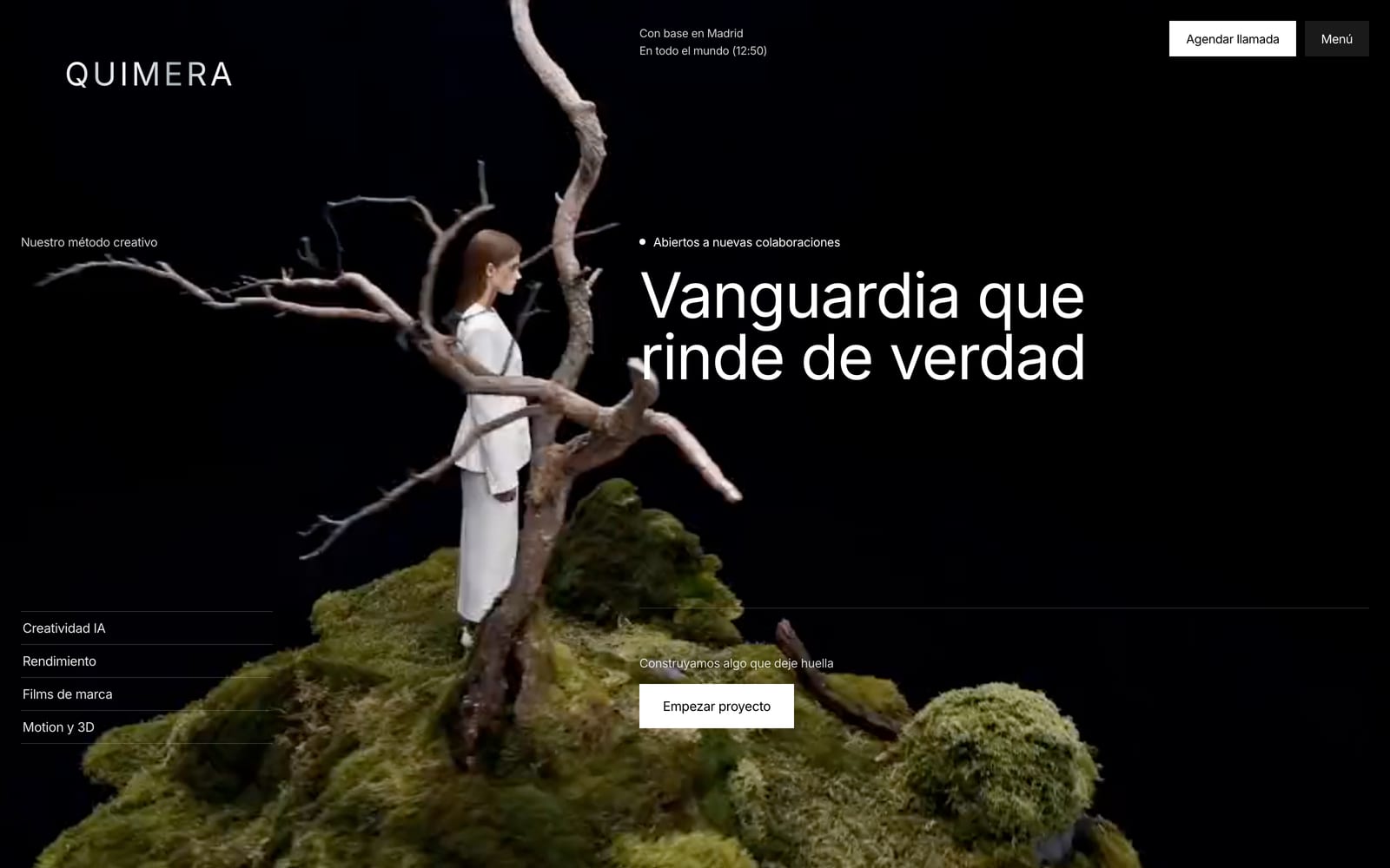 Logic2B Quimera theme for creative studios and production companies
