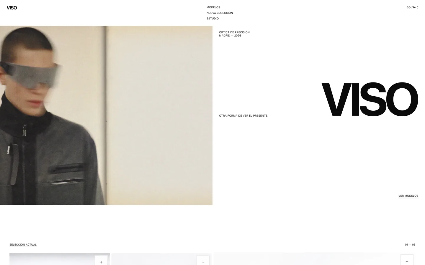 VISO — Captura de la web en producción